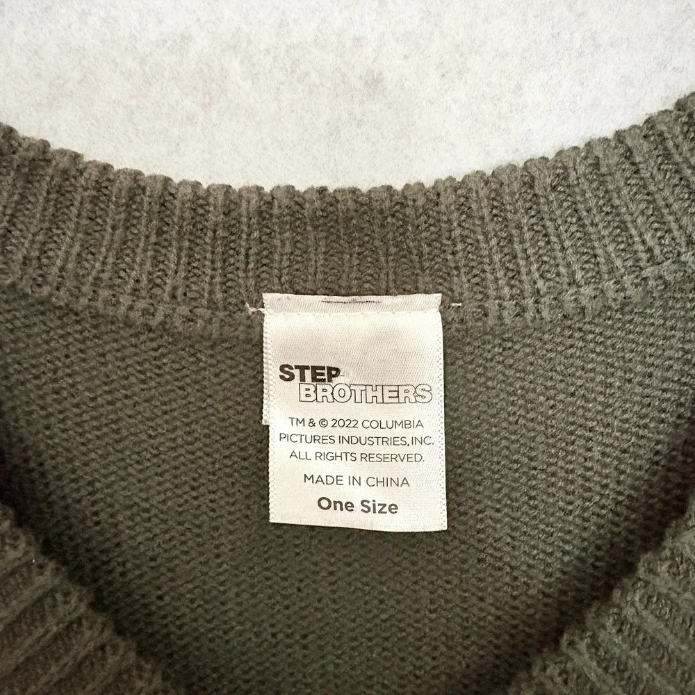 Step Brothers Sweater Vest Mens‎ One Size Argyle Diamond 90s Grandpa Cosby Dale